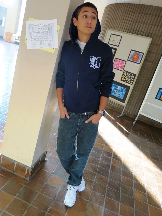 matt hooded sweatshirt