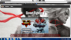 Street Fighter 5 Website Project