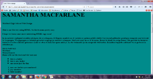 html website screenshot